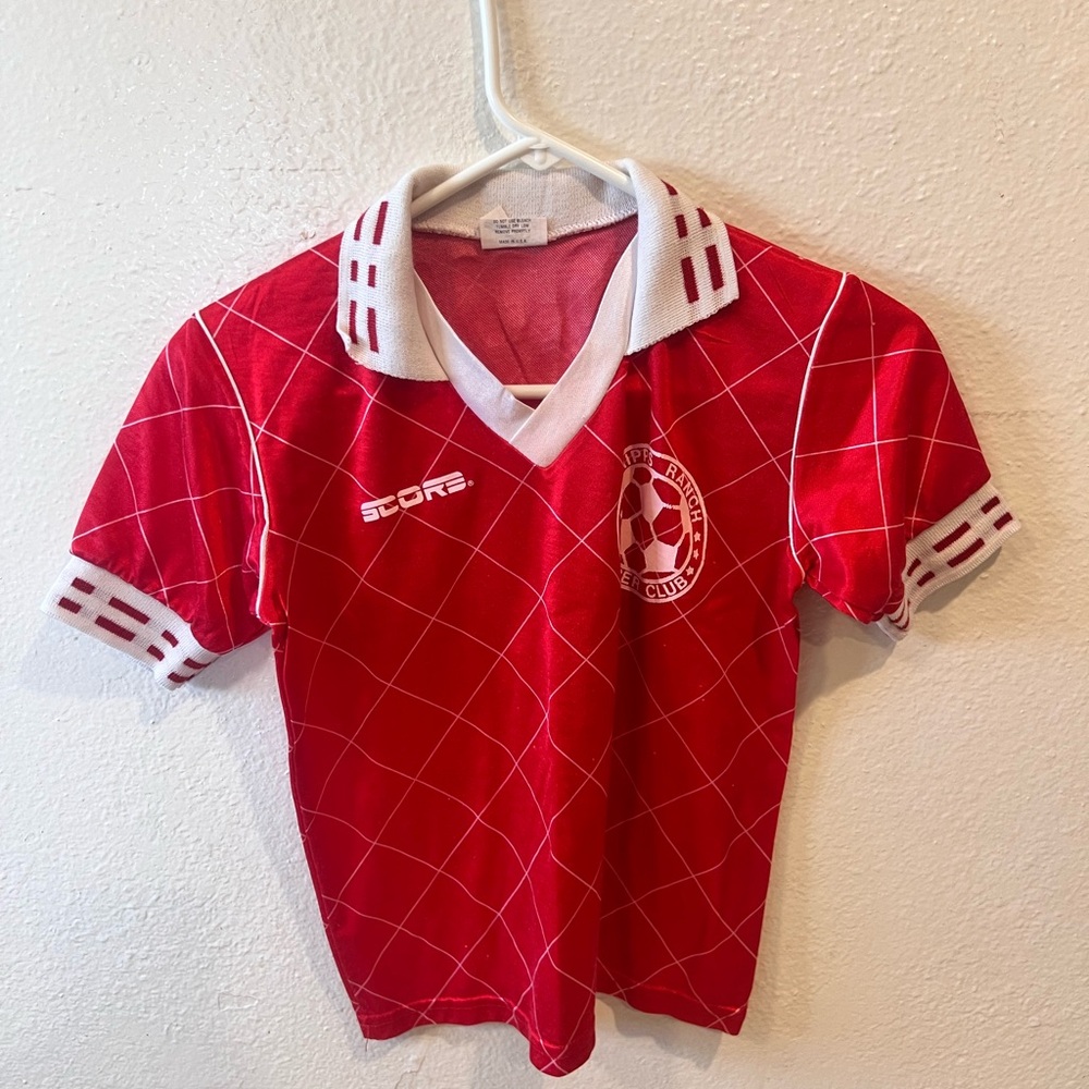Score vintage cropped blokecore soccer jersey